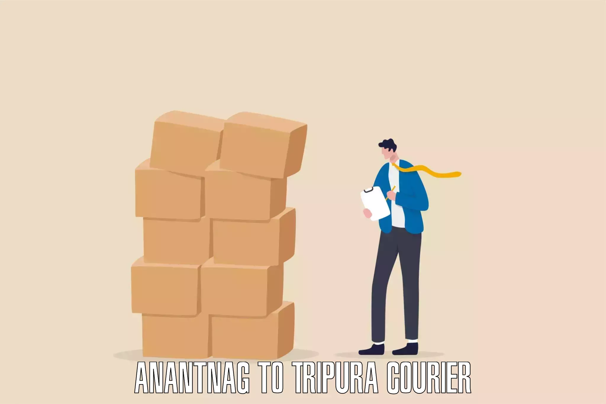 24/7 courier service Anantnag to Tripura