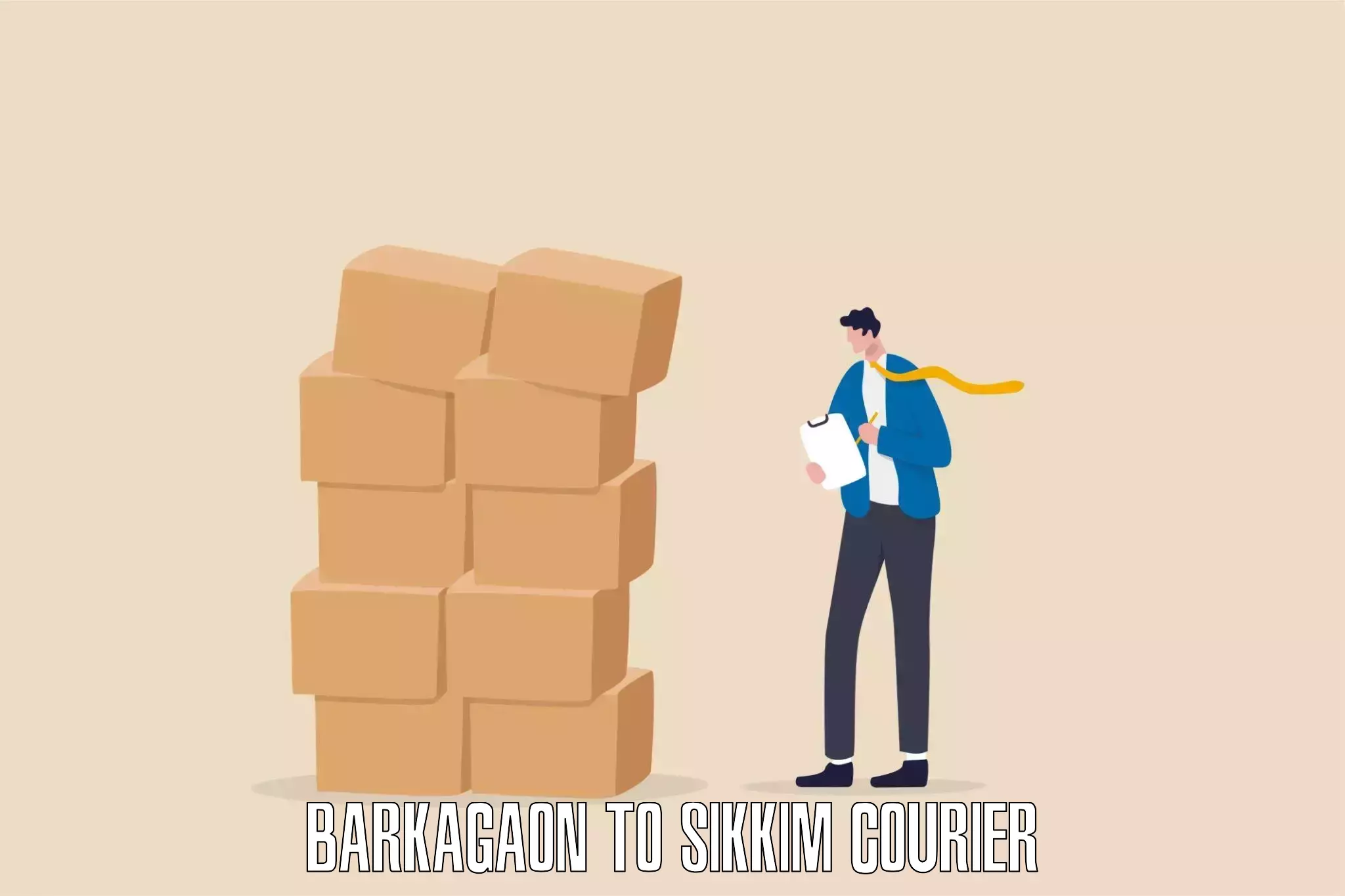 Return courier service Barkagaon to Gangtok