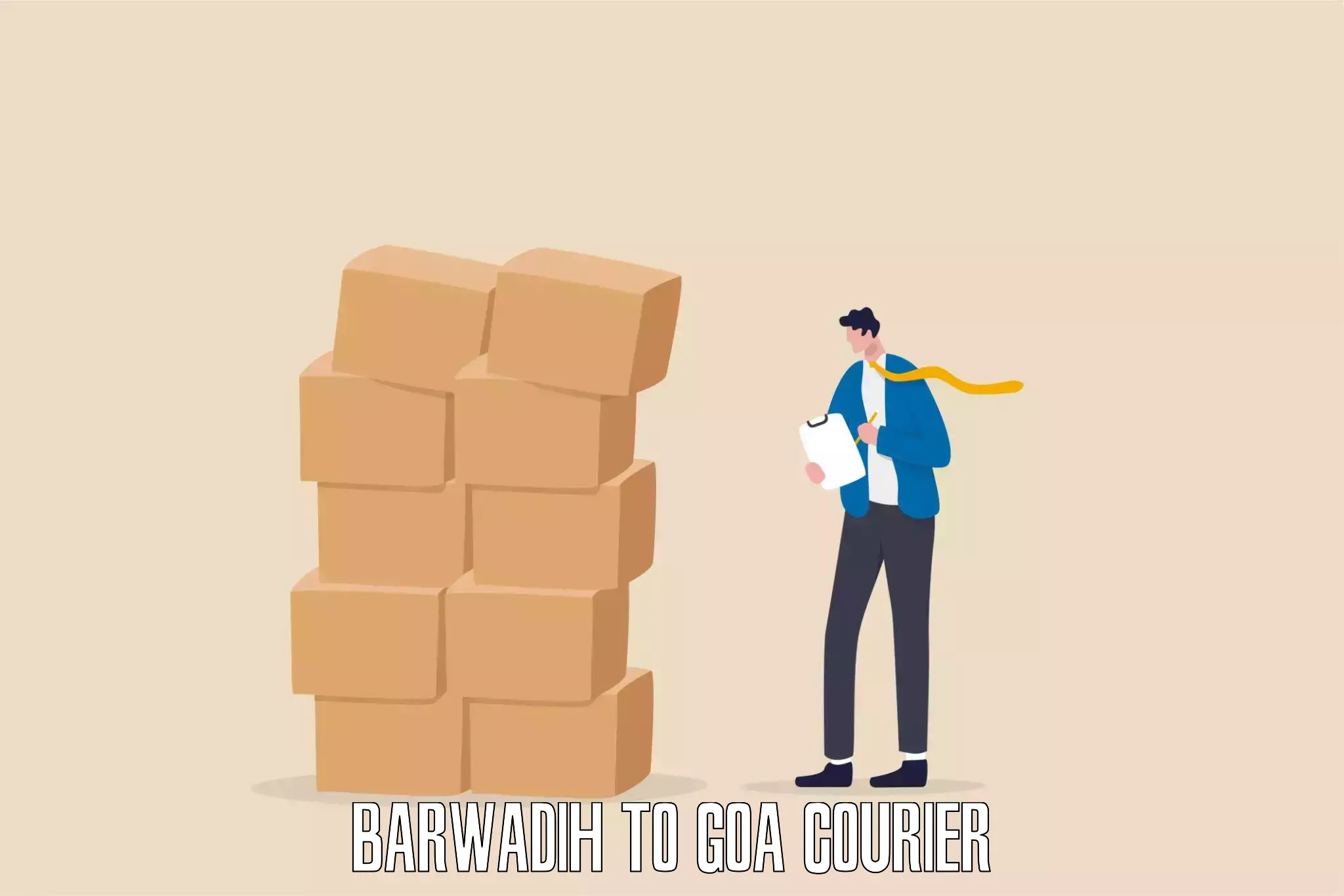 Long distance courier Barwadih to Goa