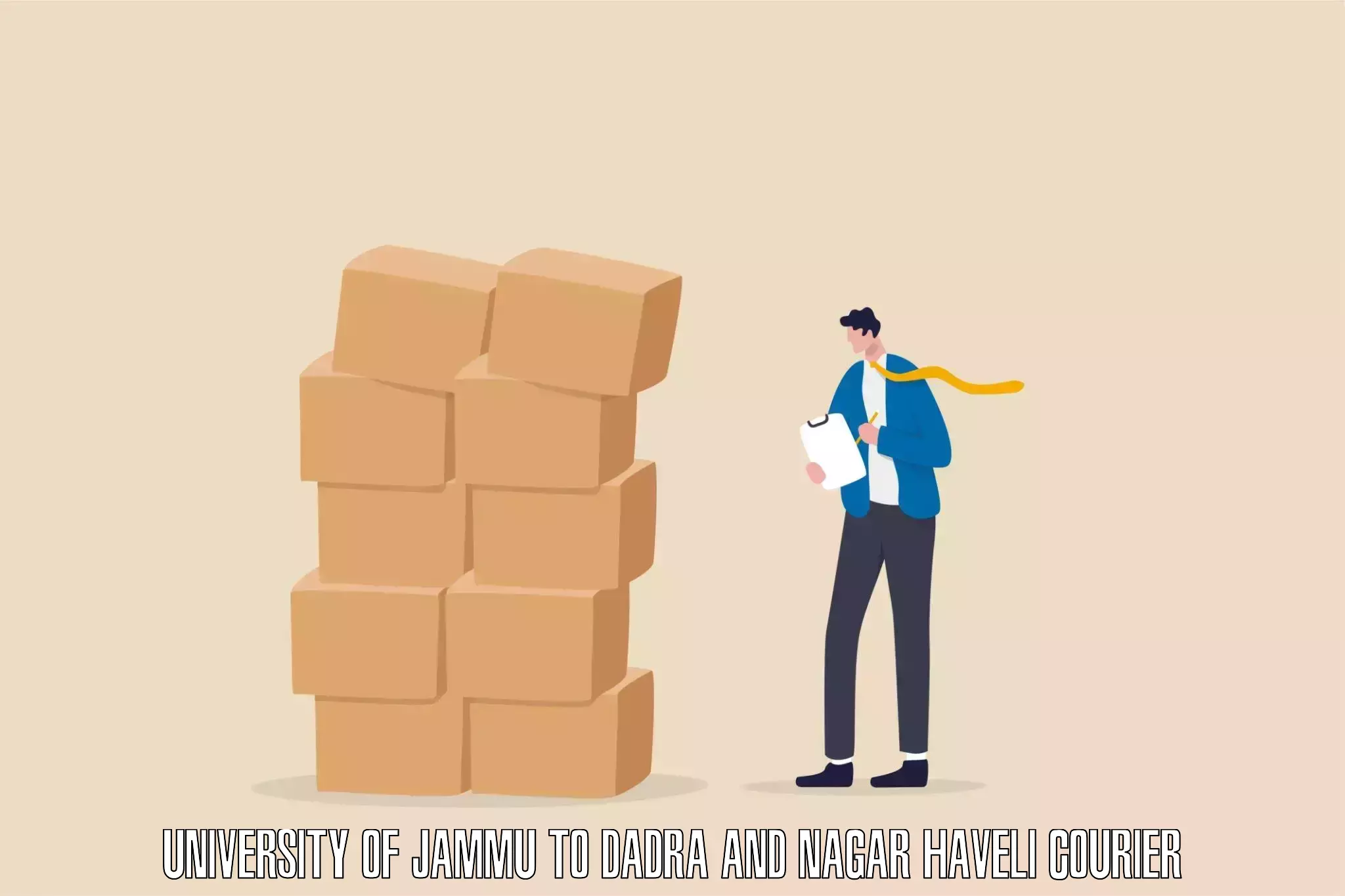 Business shipping needs University of Jammu to Silvassa