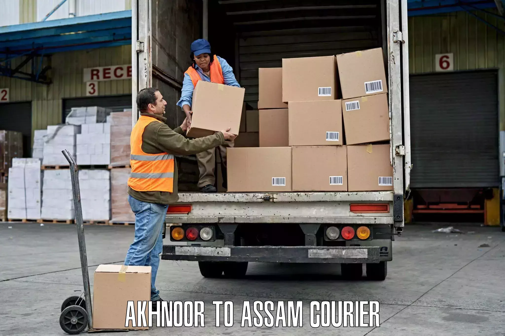 Delivery service partnership Akhnoor to Assam