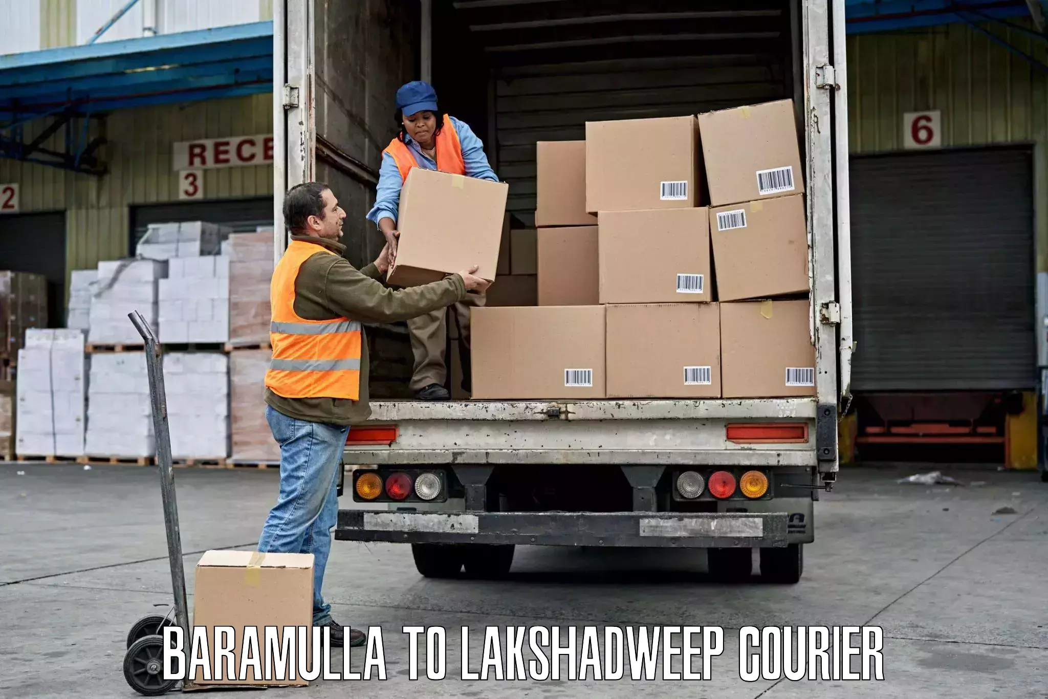 Courier insurance Baramulla to Lakshadweep