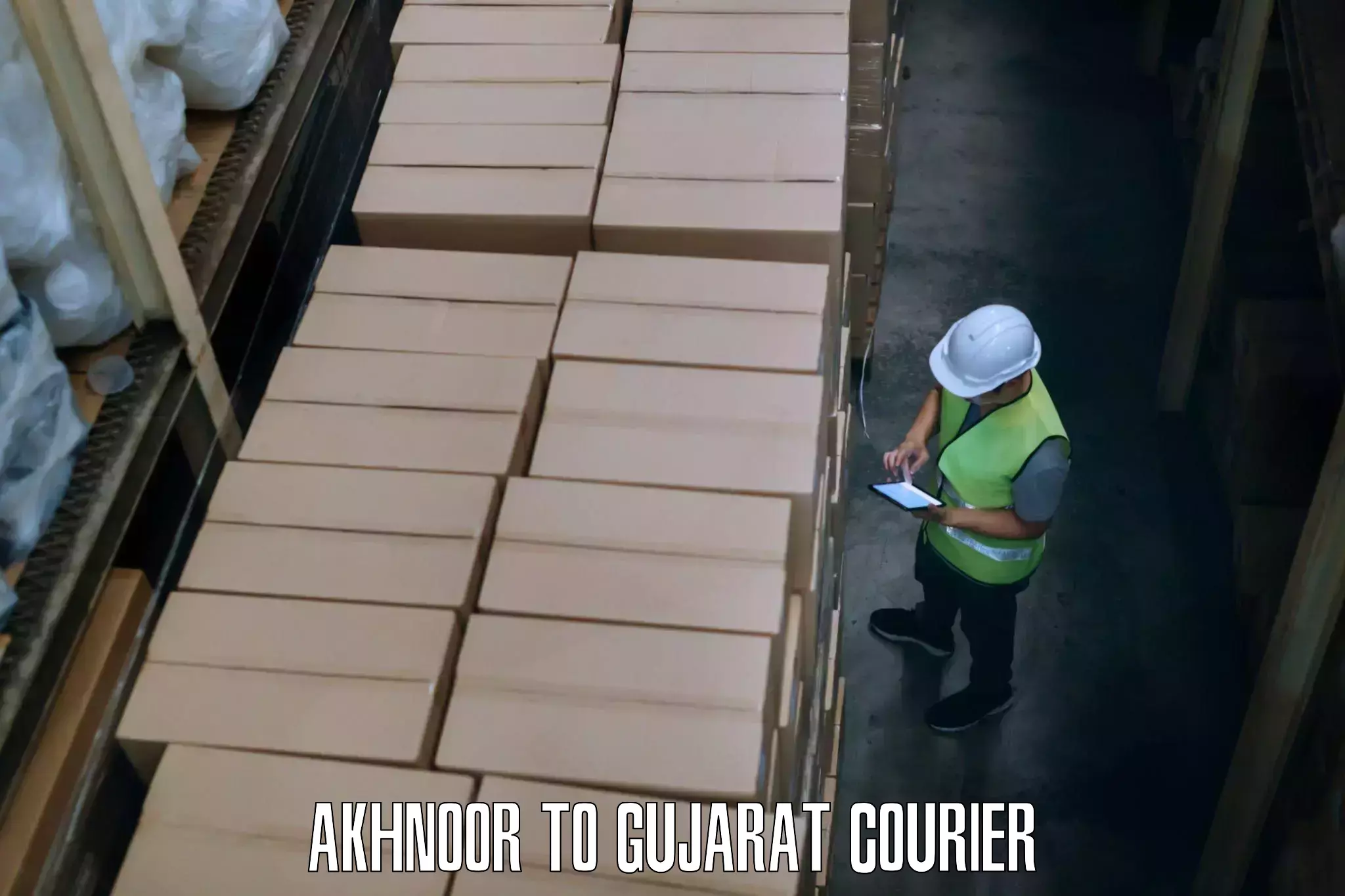 Custom courier solutions Akhnoor to Gujarat