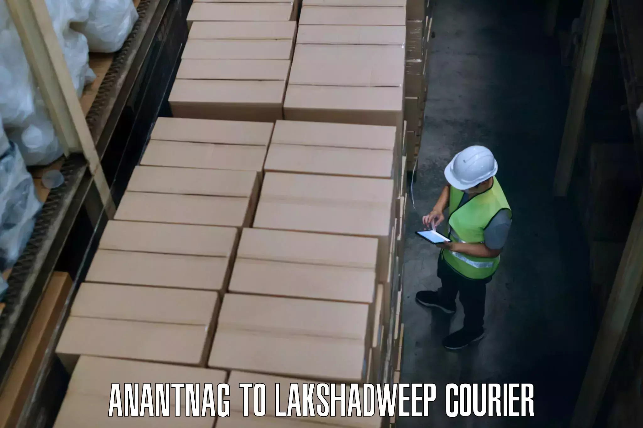 Fastest parcel delivery Anantnag to Lakshadweep