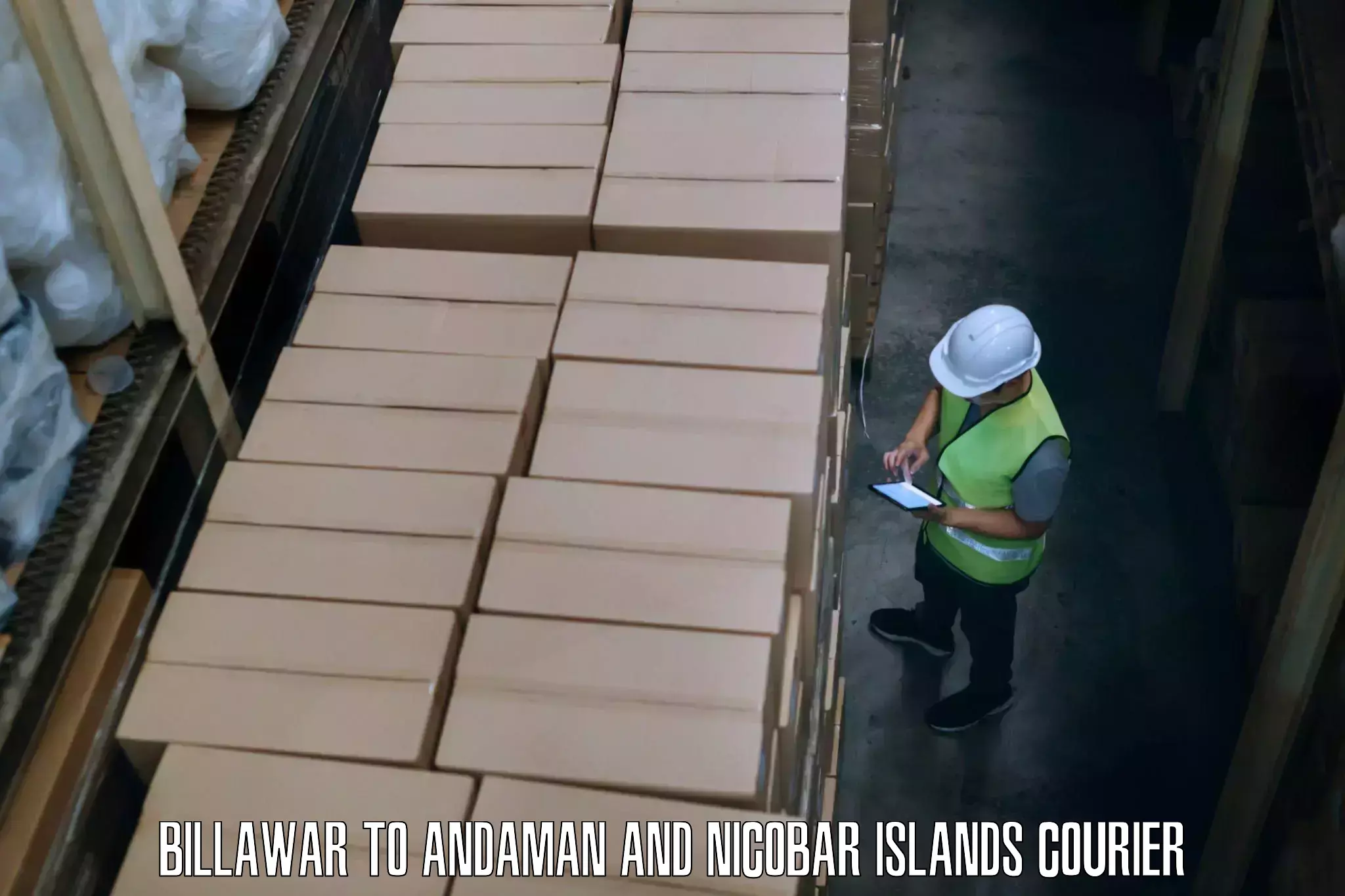 Smart parcel tracking Billawar to Andaman and Nicobar Islands