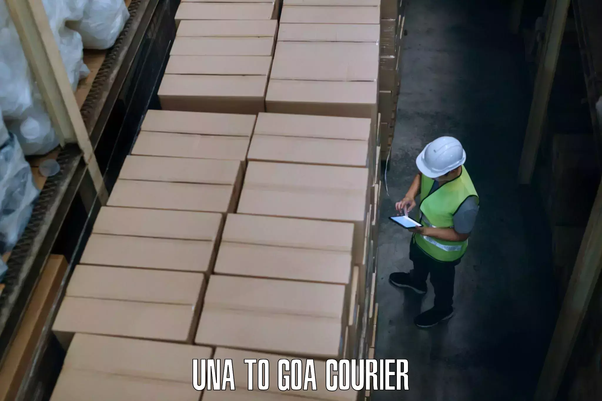 Custom courier rates in Una to Goa