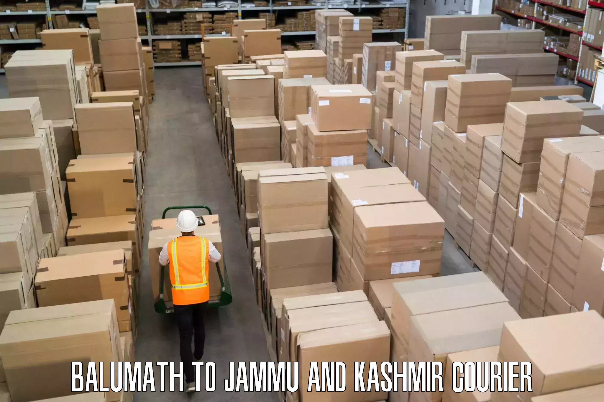 Express courier facilities Balumath to Jammu and Kashmir