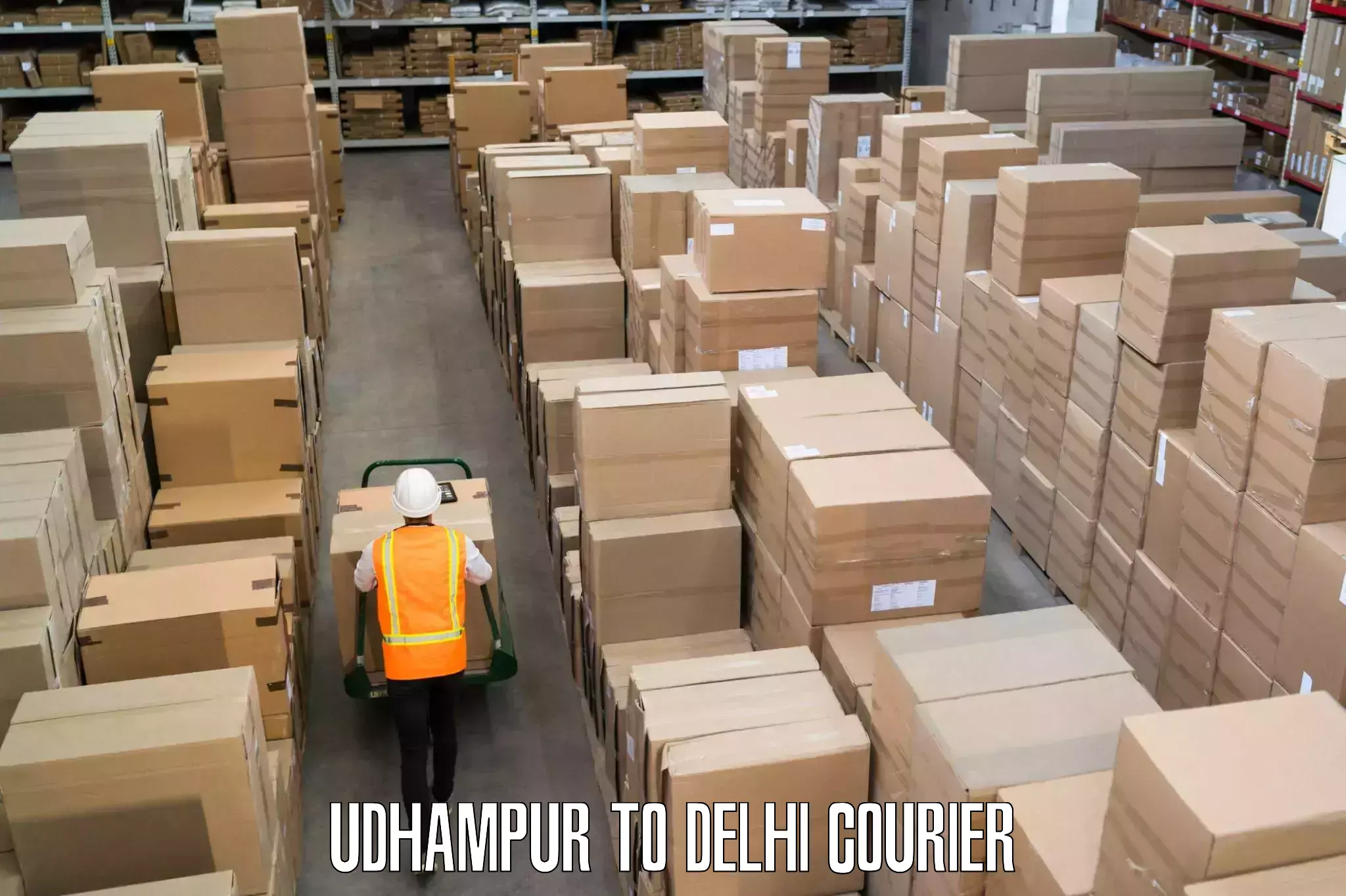 Dynamic courier services Udhampur to Guru Gobind Singh Indraprastha University New Delhi