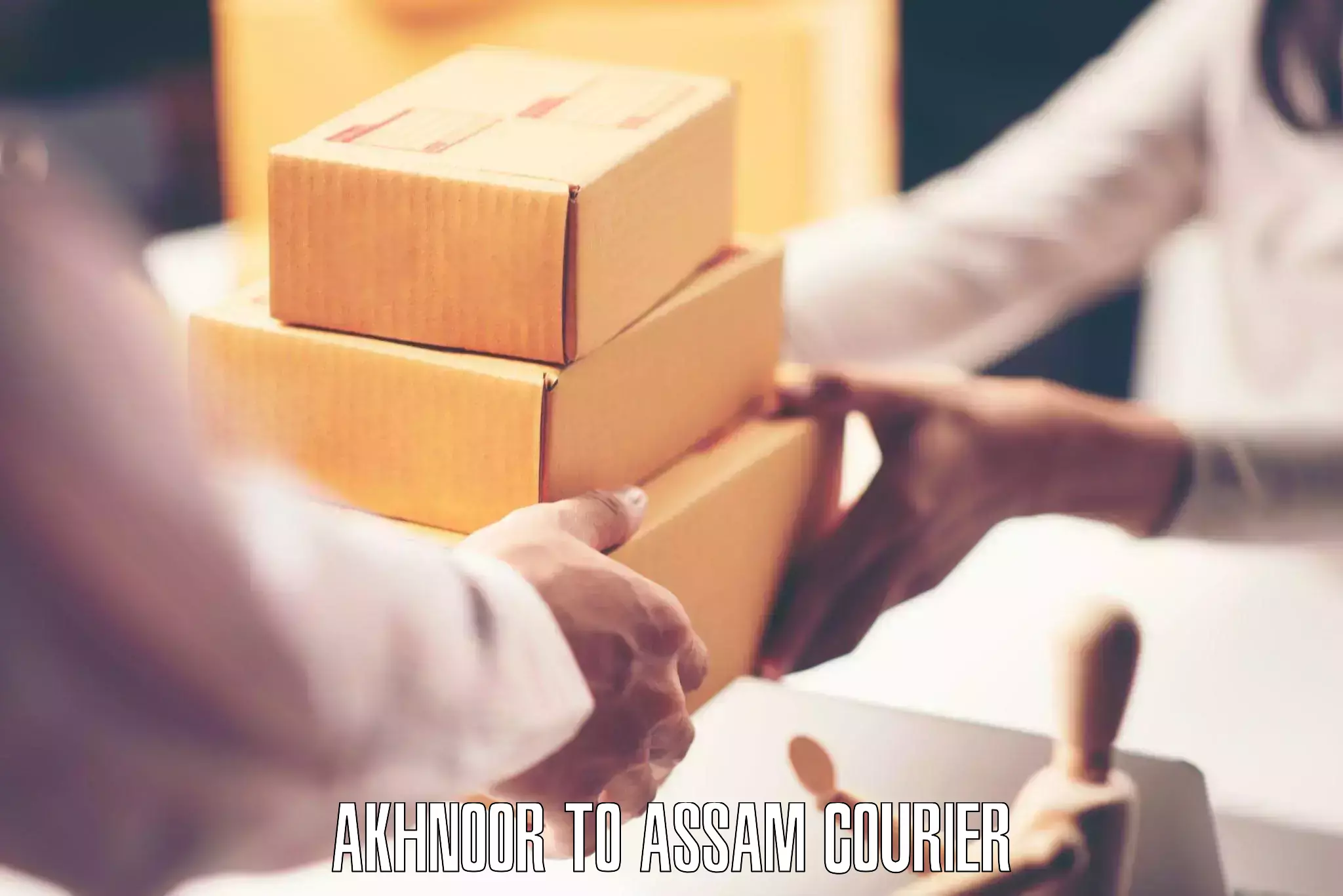 Dynamic parcel delivery Akhnoor to Assam