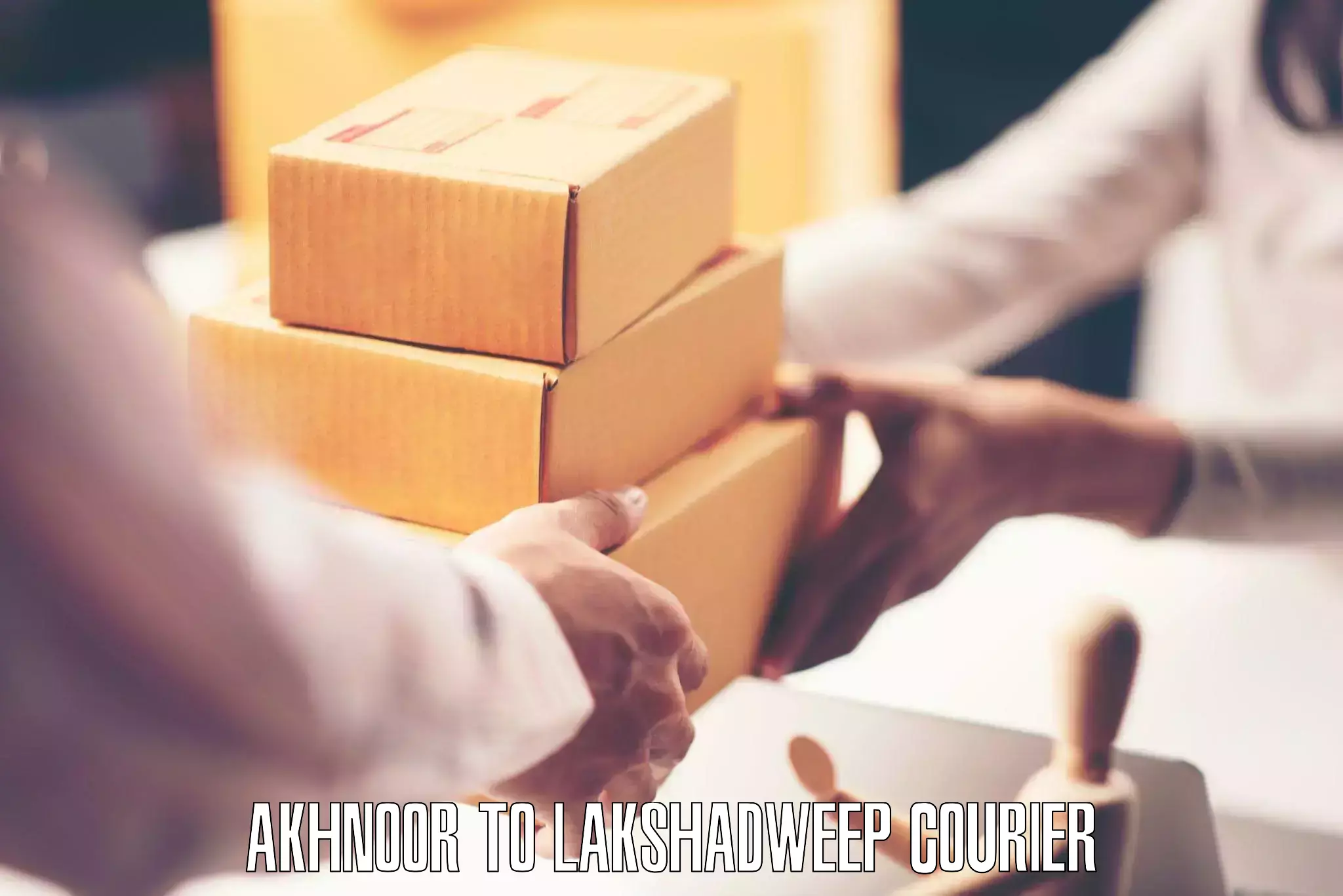 Weekend courier service Akhnoor to Lakshadweep