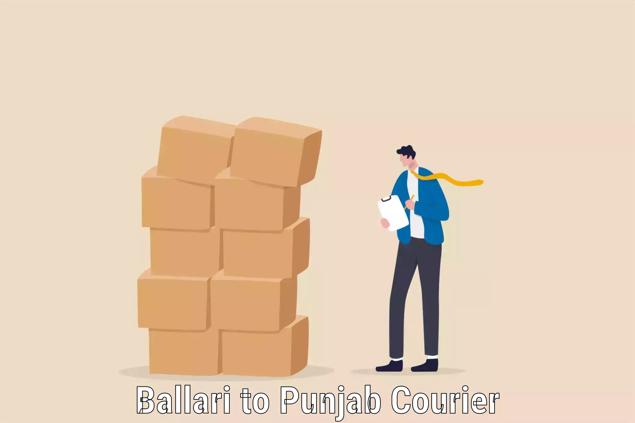 Professional home movers Ballari to Central University of Punjab Bathinda