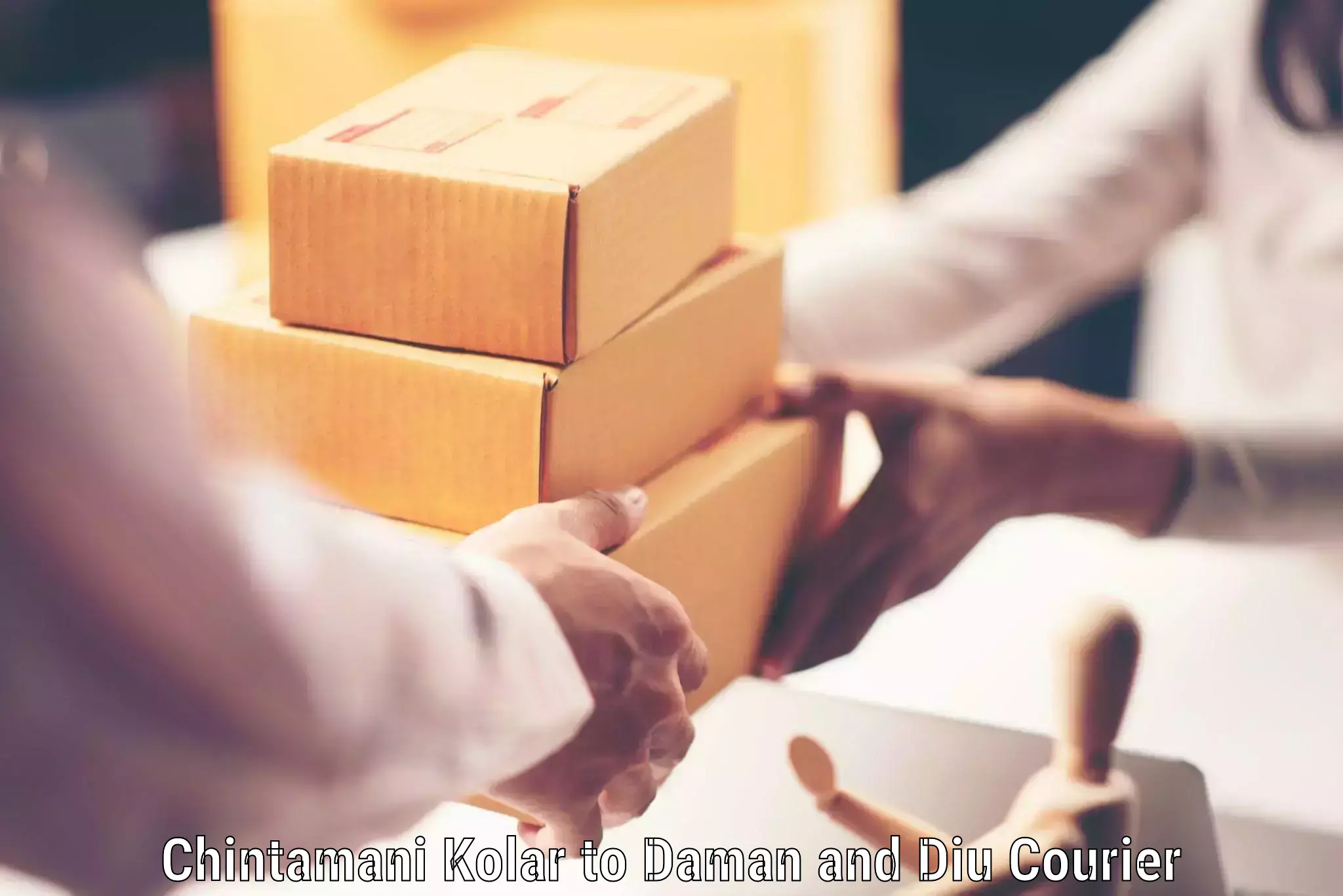 Furniture shipping services Chintamani Kolar to Daman and Diu