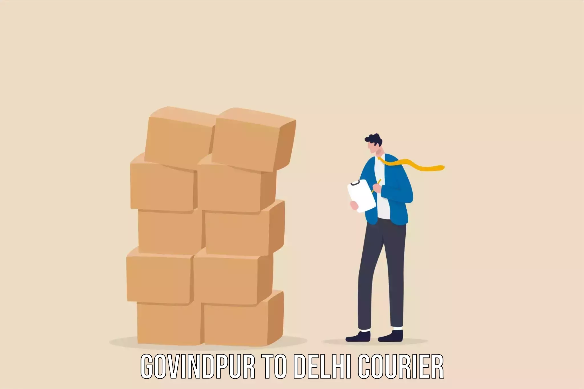Round trip baggage courier Govindpur to Delhi