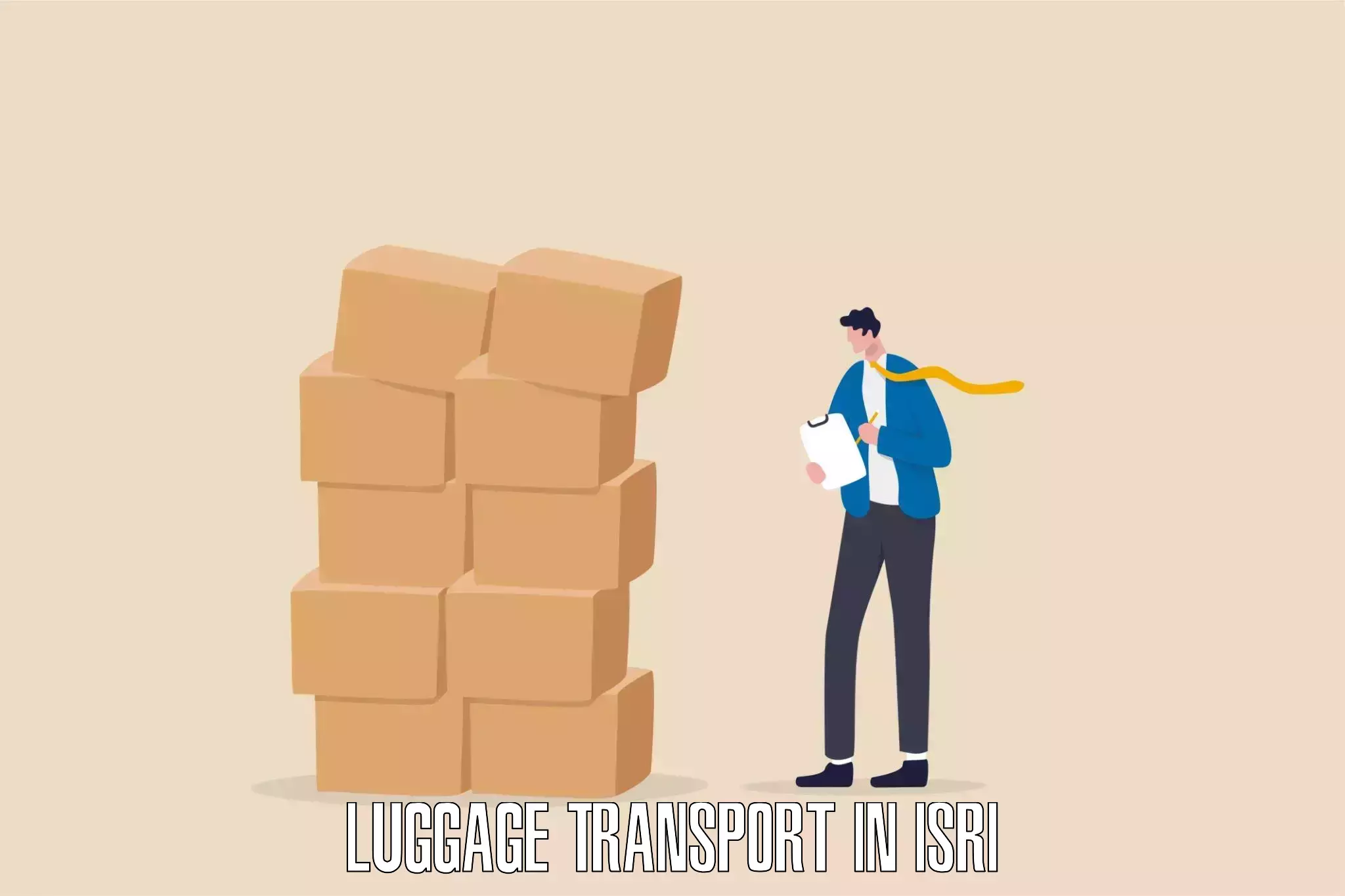 Luggage shipping planner in Isri