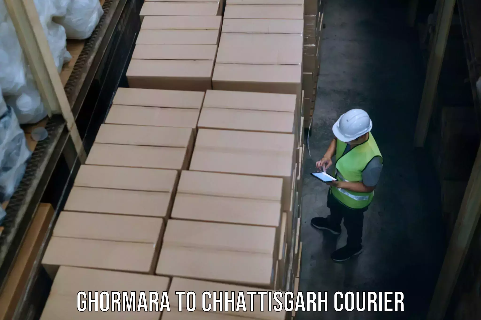 Online luggage shipping booking Ghormara to Kharsia