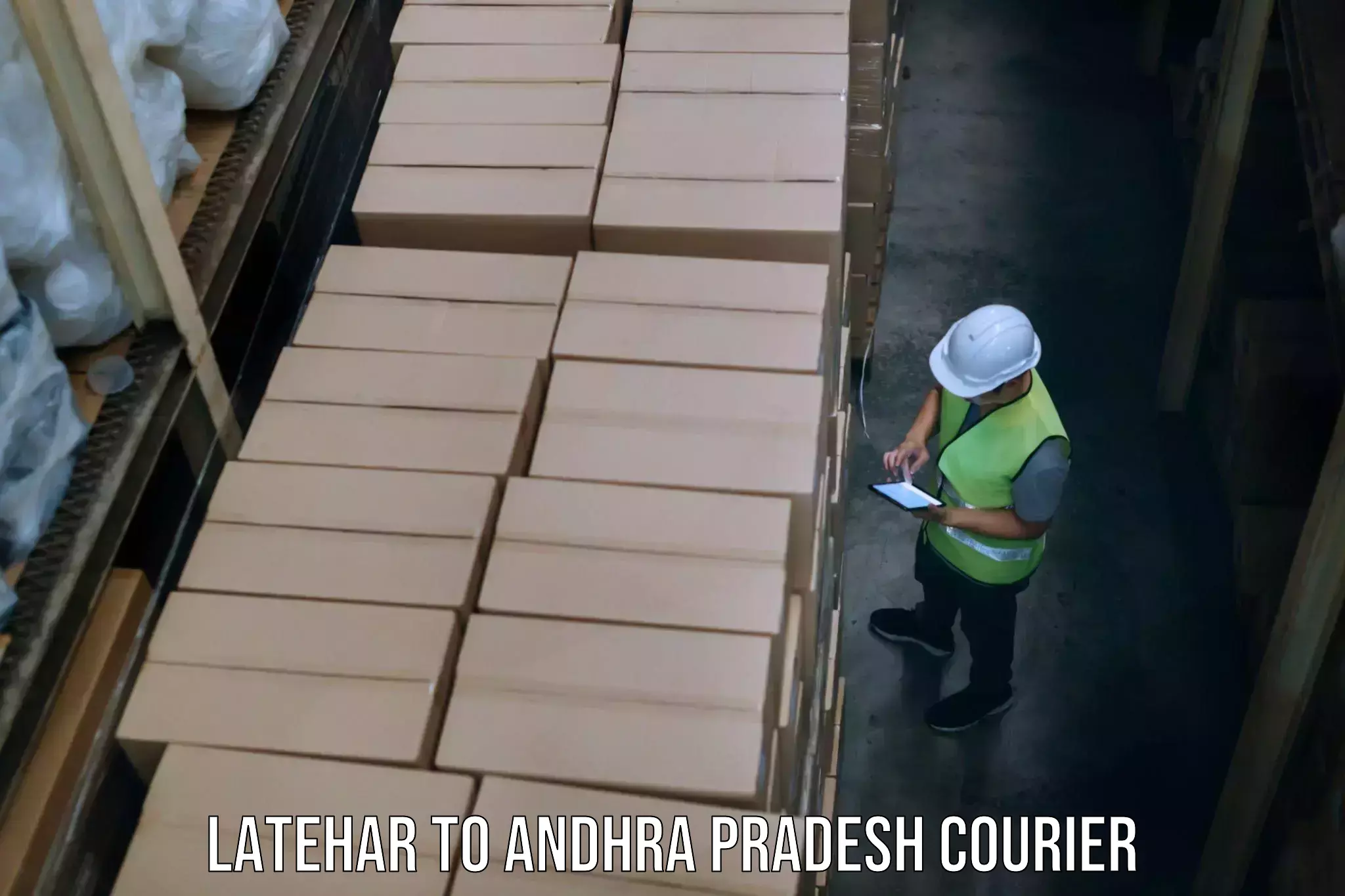 Baggage courier calculator Latehar to Ramachandrapuram