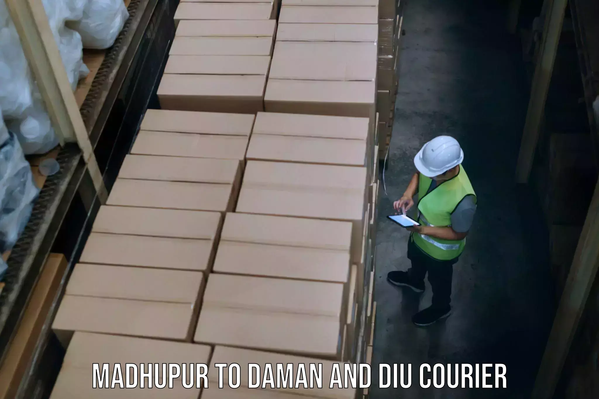 Baggage courier insights Madhupur to Daman and Diu