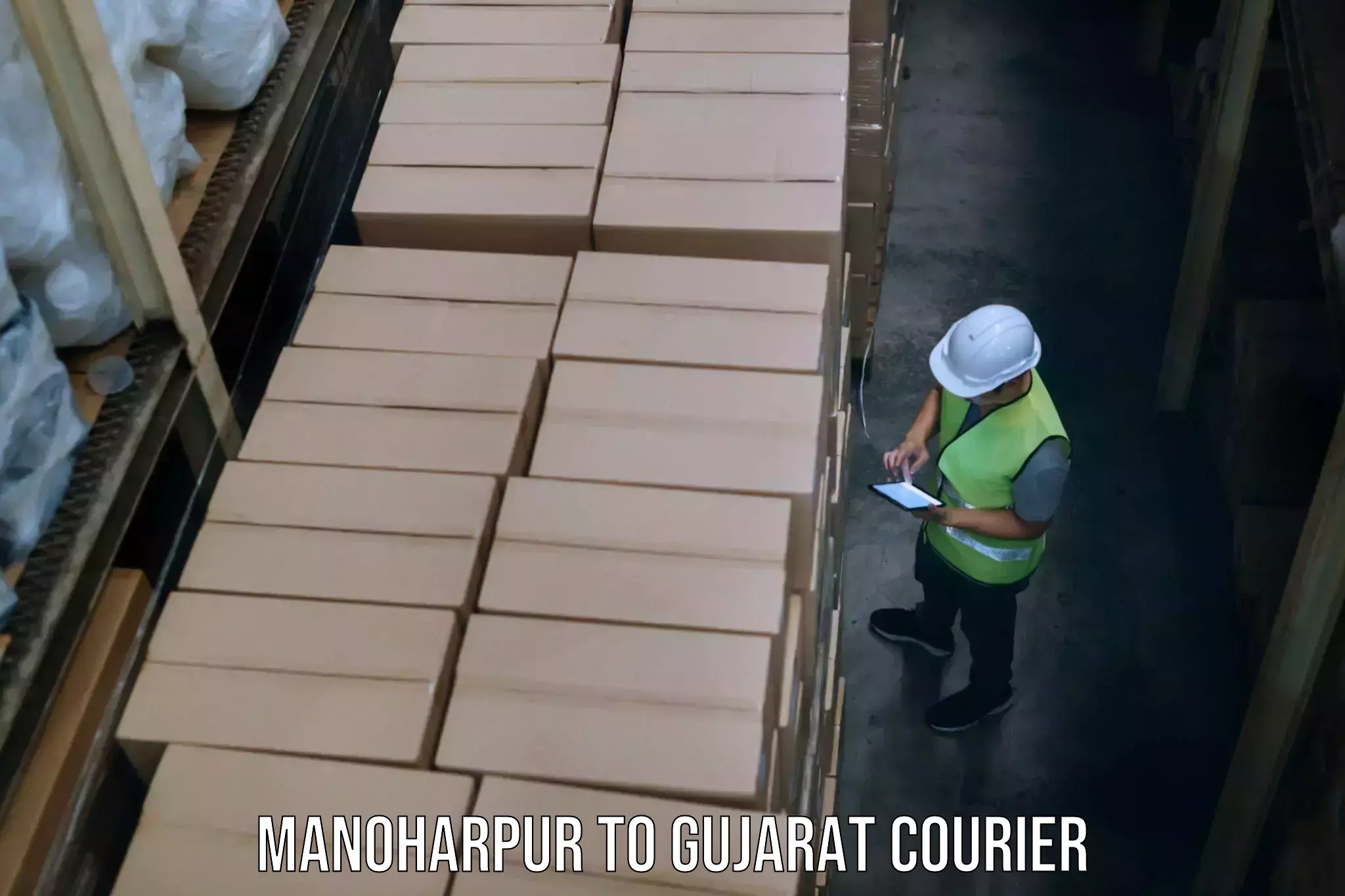 Door to door luggage delivery Manoharpur to Gujarat