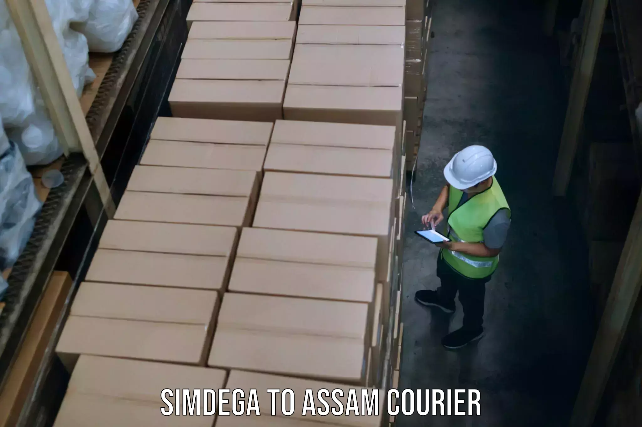 Baggage transport network Simdega to Assam