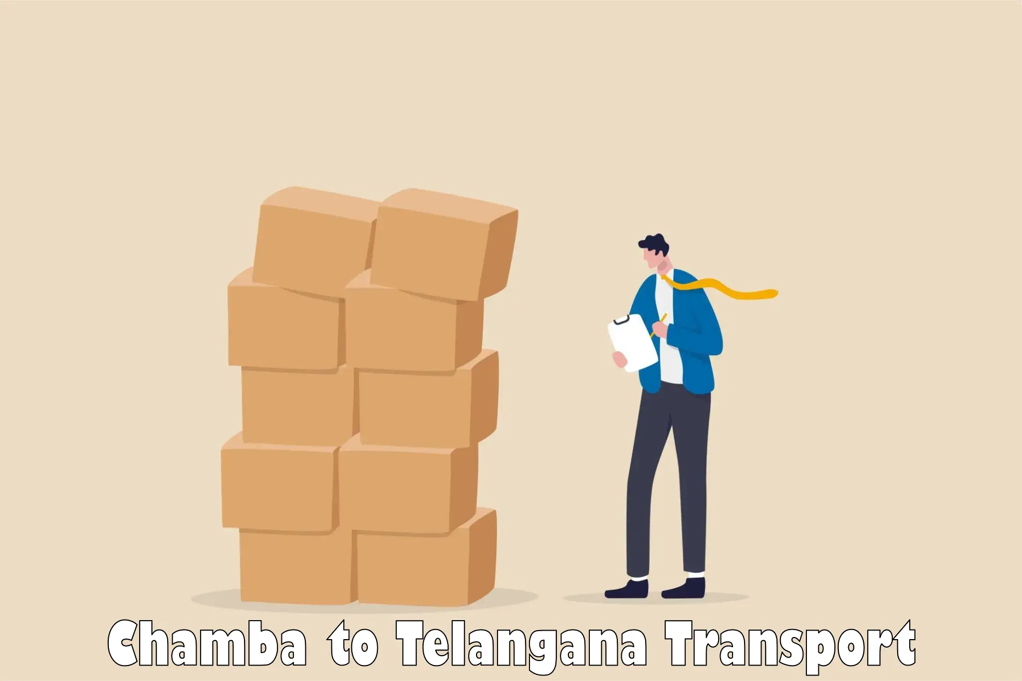 Air cargo transport services Chamba to Vemulawada