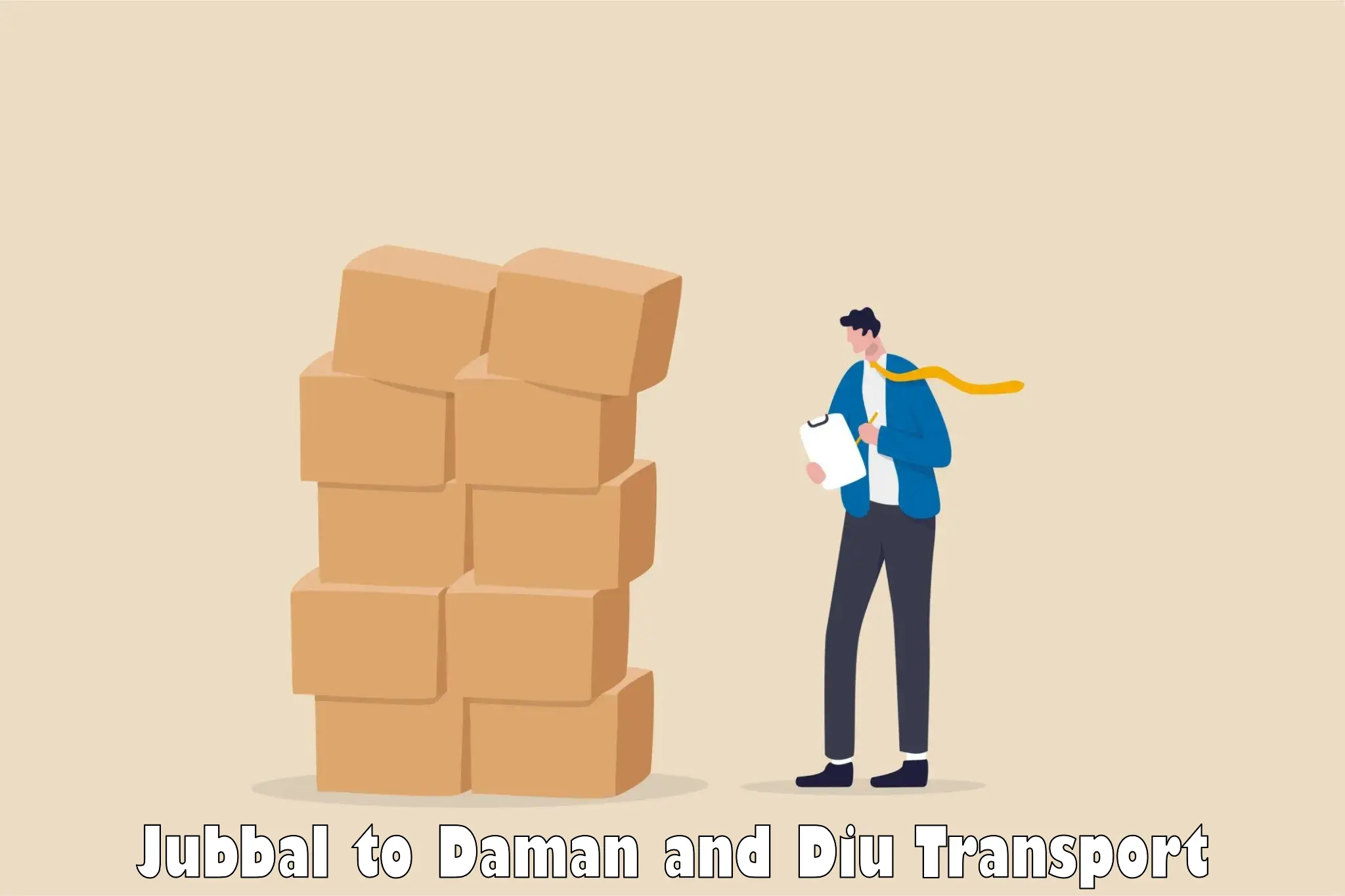 Two wheeler transport services Jubbal to Daman and Diu