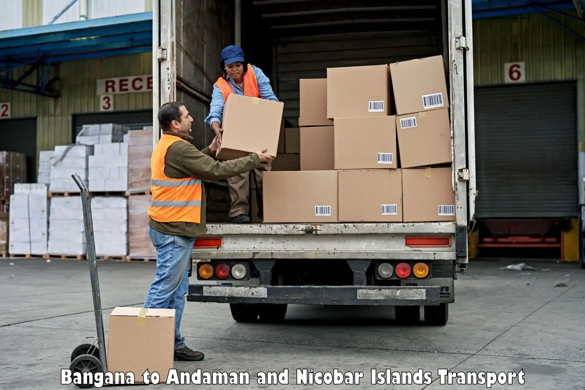 Cargo train transport services Bangana to South Andaman