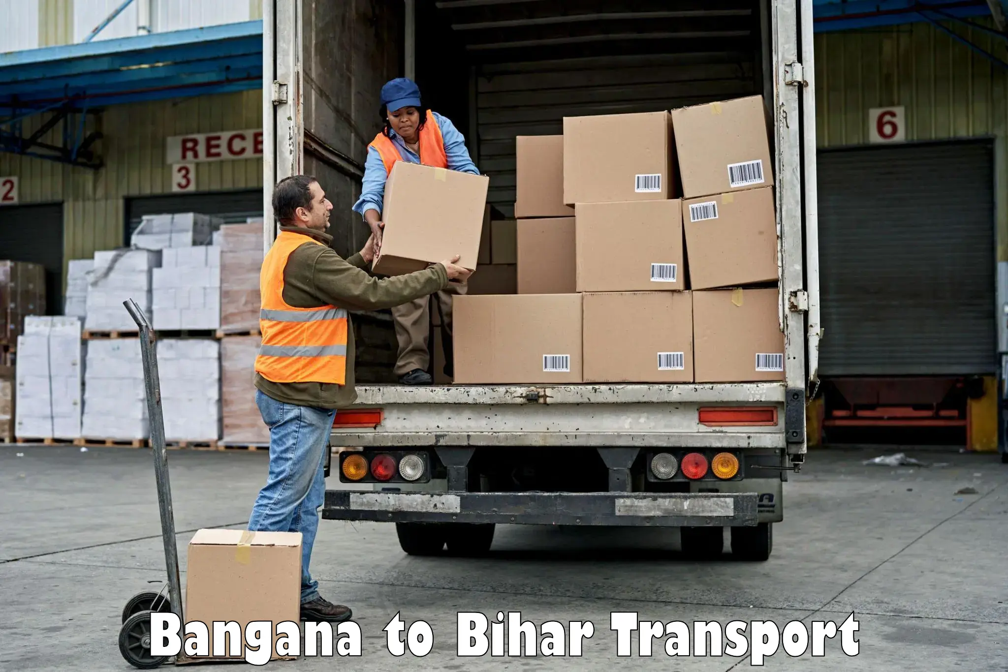 Two wheeler parcel service Bangana to Buxar