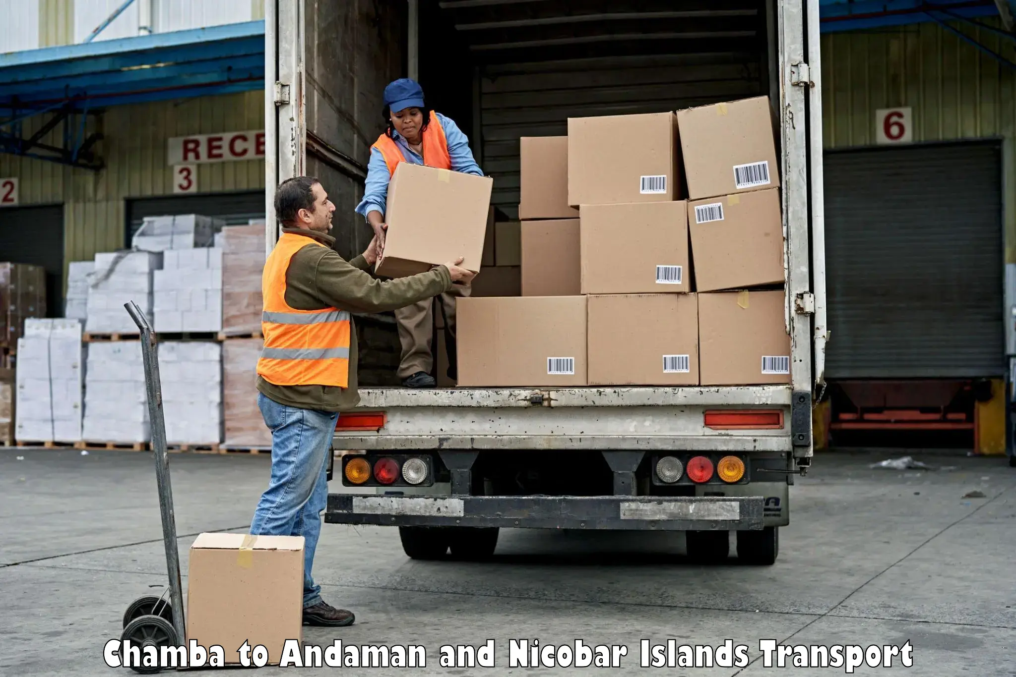 Vehicle courier services Chamba to South Andaman