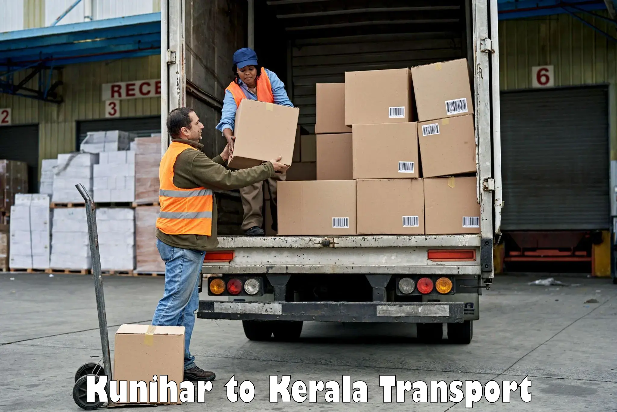 Two wheeler parcel service Kunihar to Ezhupunna