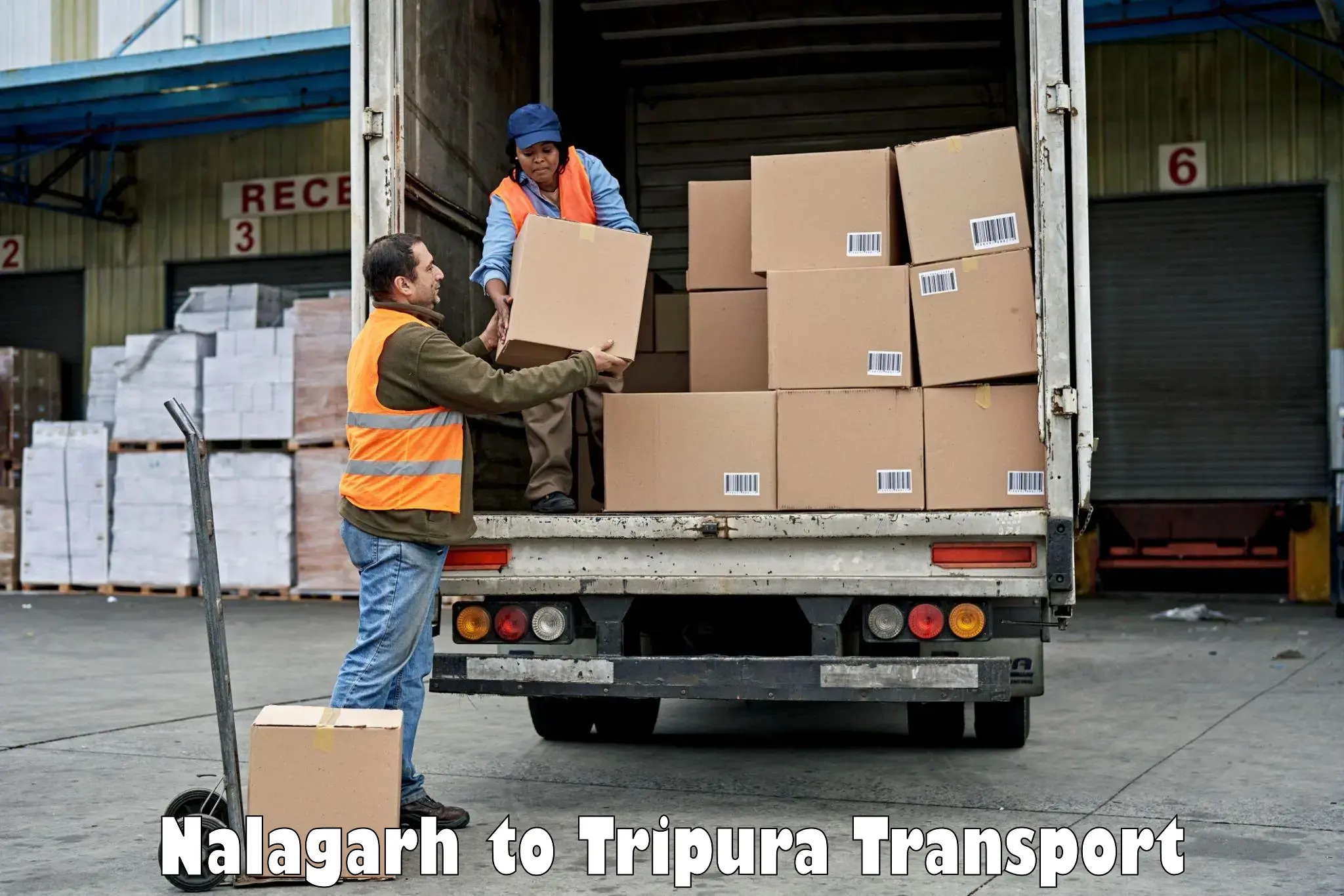 Transport bike from one state to another Nalagarh to Santirbazar