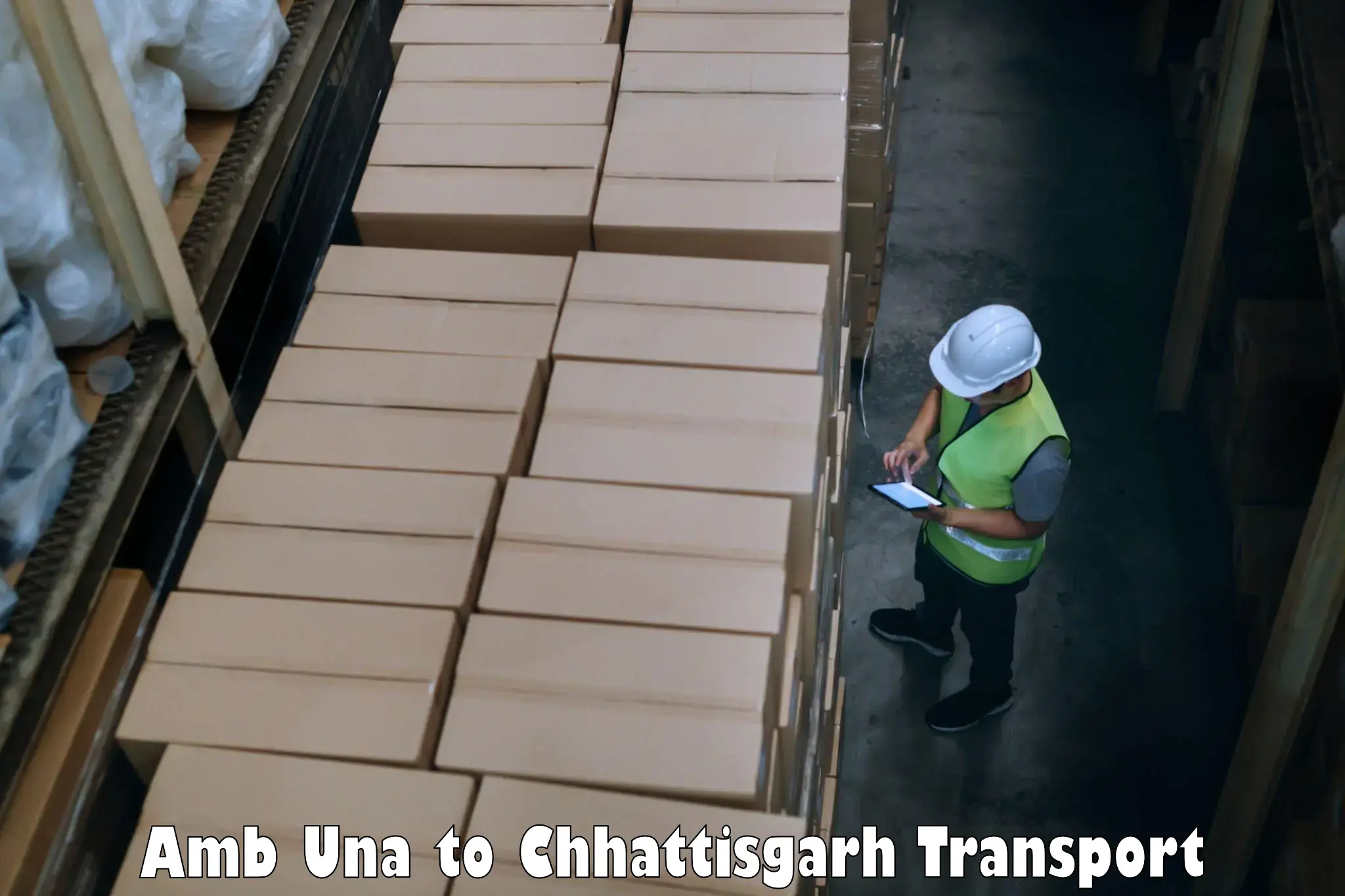 Two wheeler parcel service Amb Una to Sakti