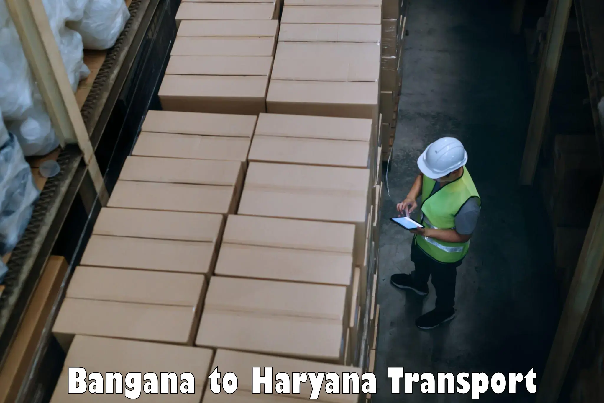 Cargo train transport services Bangana to Yamuna Nagar