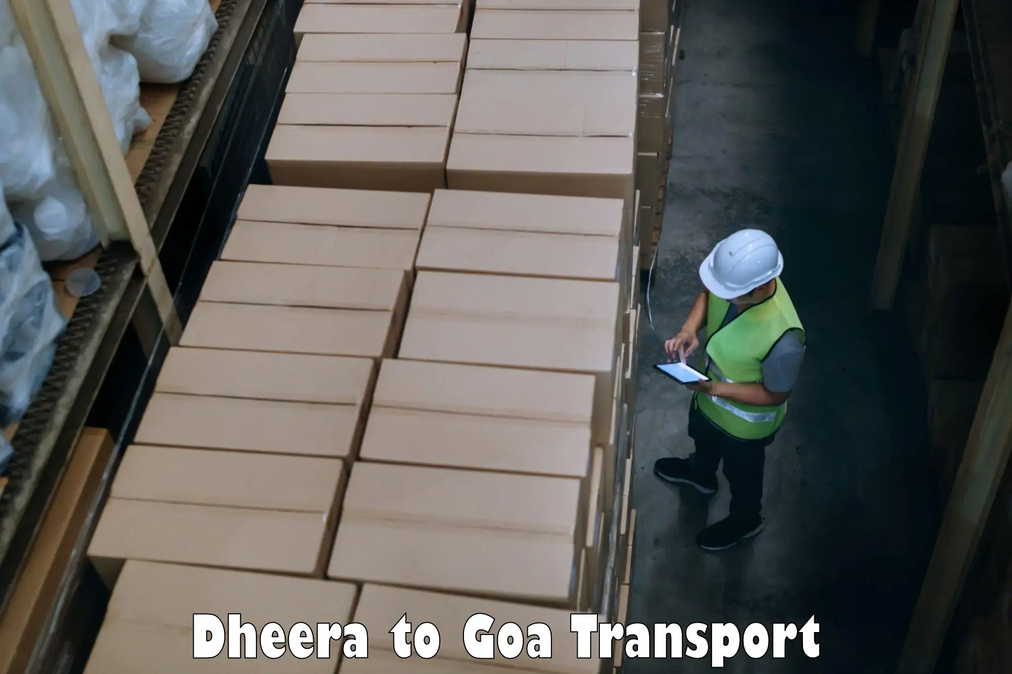 Two wheeler parcel service Dheera to Vasco da Gama