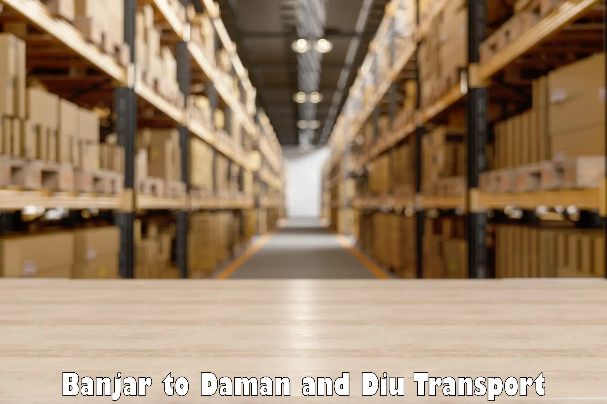 Goods transport services Banjar to Daman