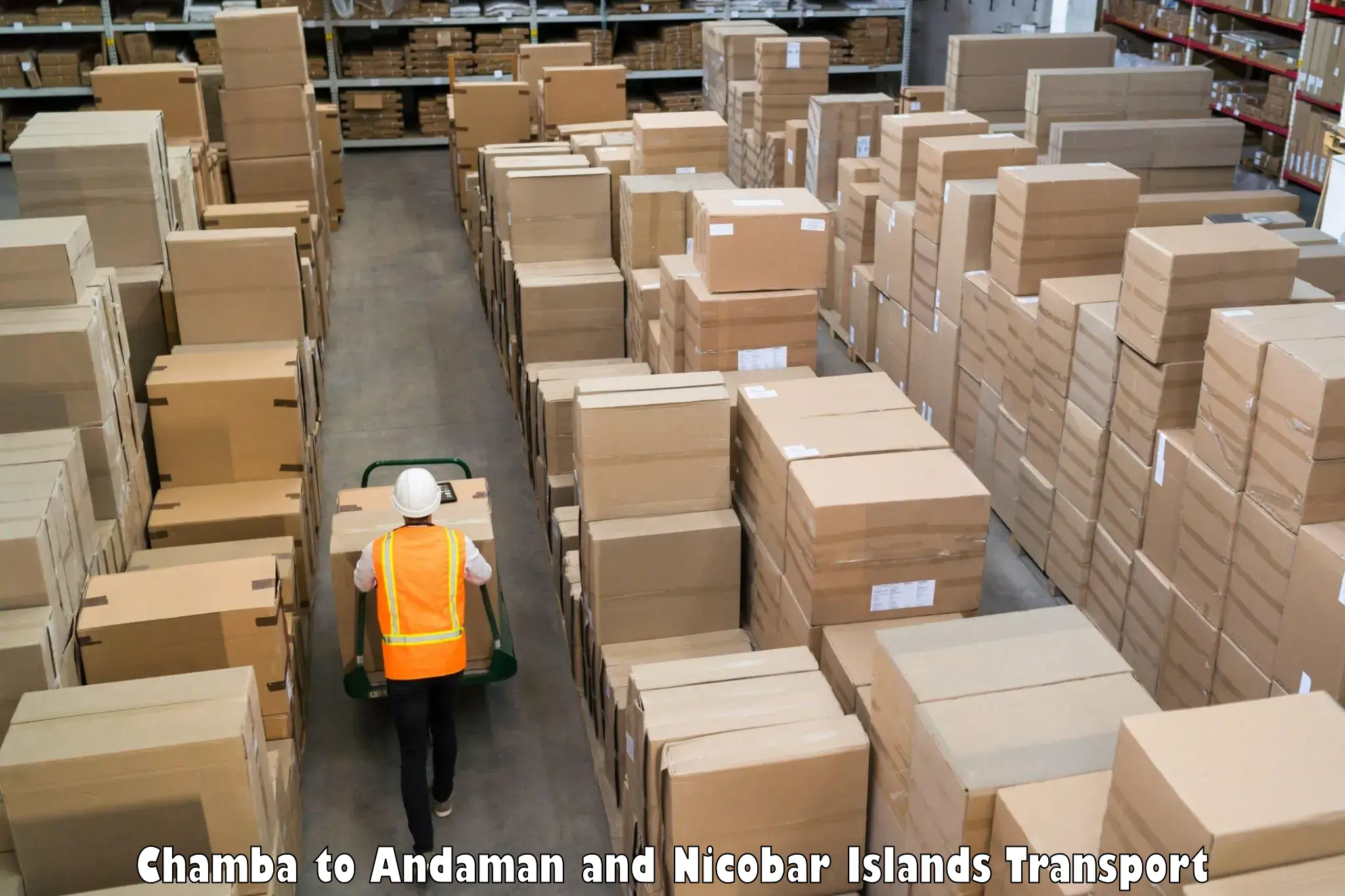 Cargo train transport services Chamba to North And Middle Andaman