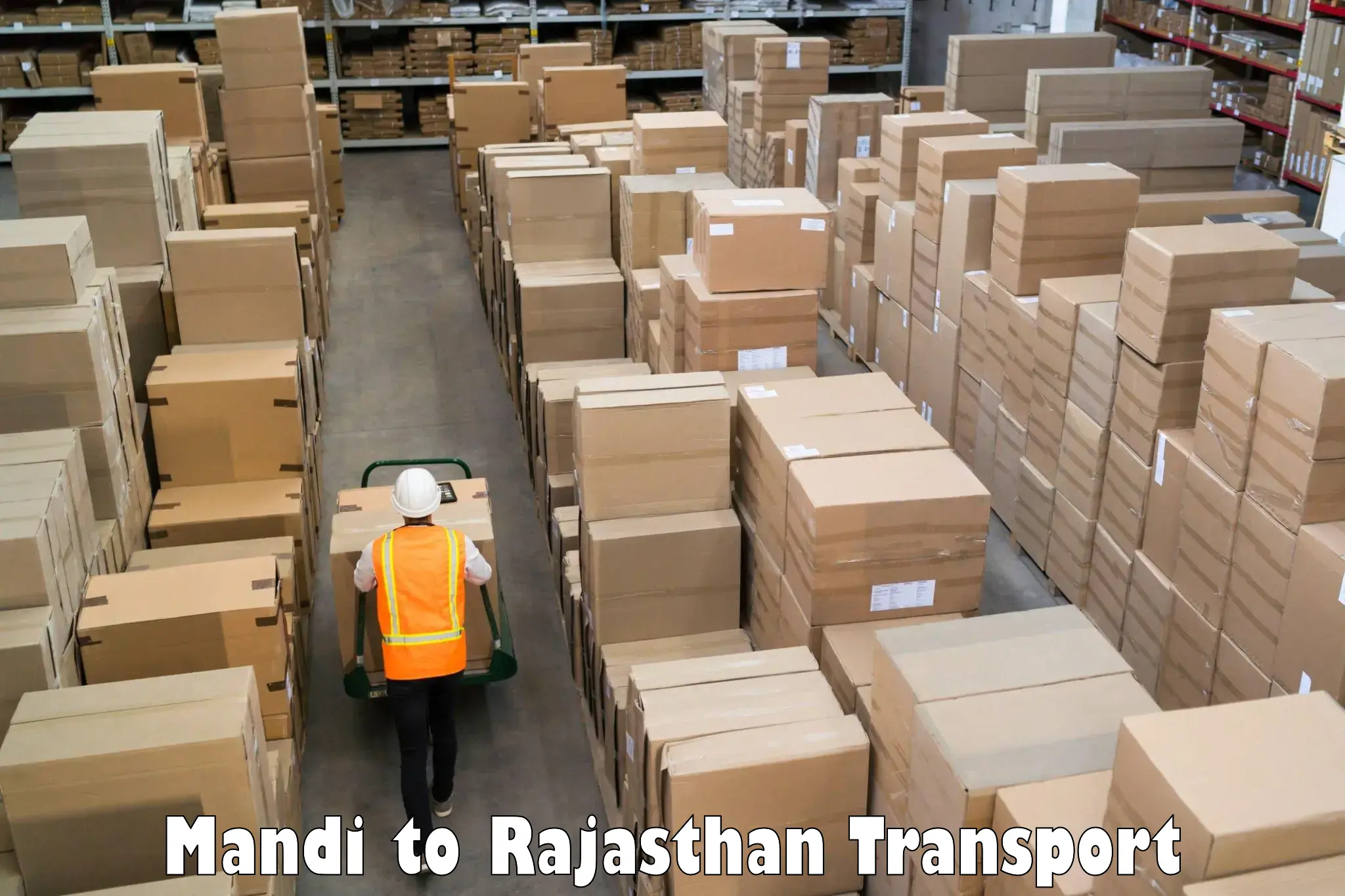 Online transport service Mandi to Jaipur