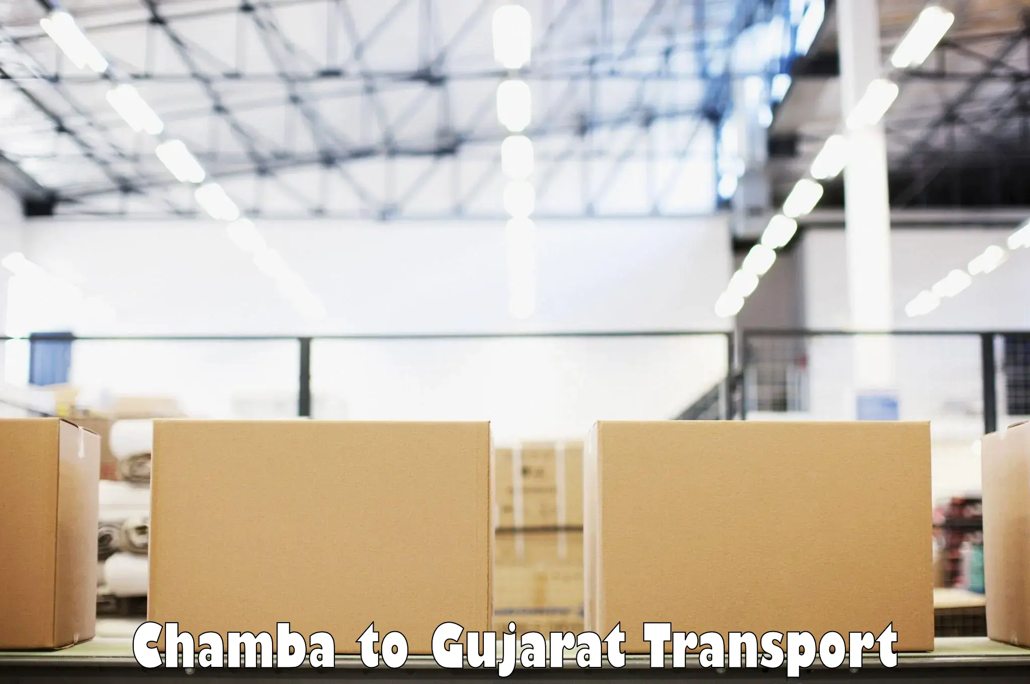 Transport shared services Chamba to Gujarat