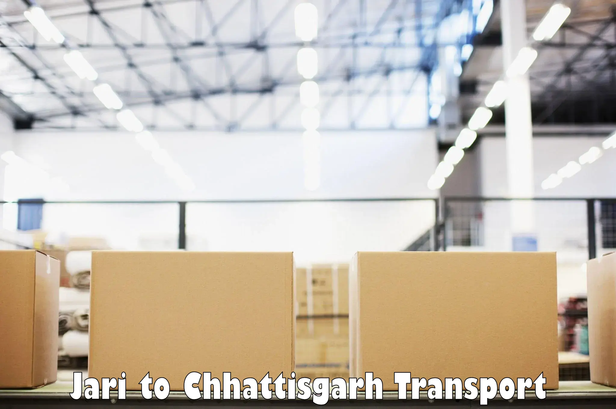 Daily parcel service transport in Jari to Raigarh Chhattisgarh