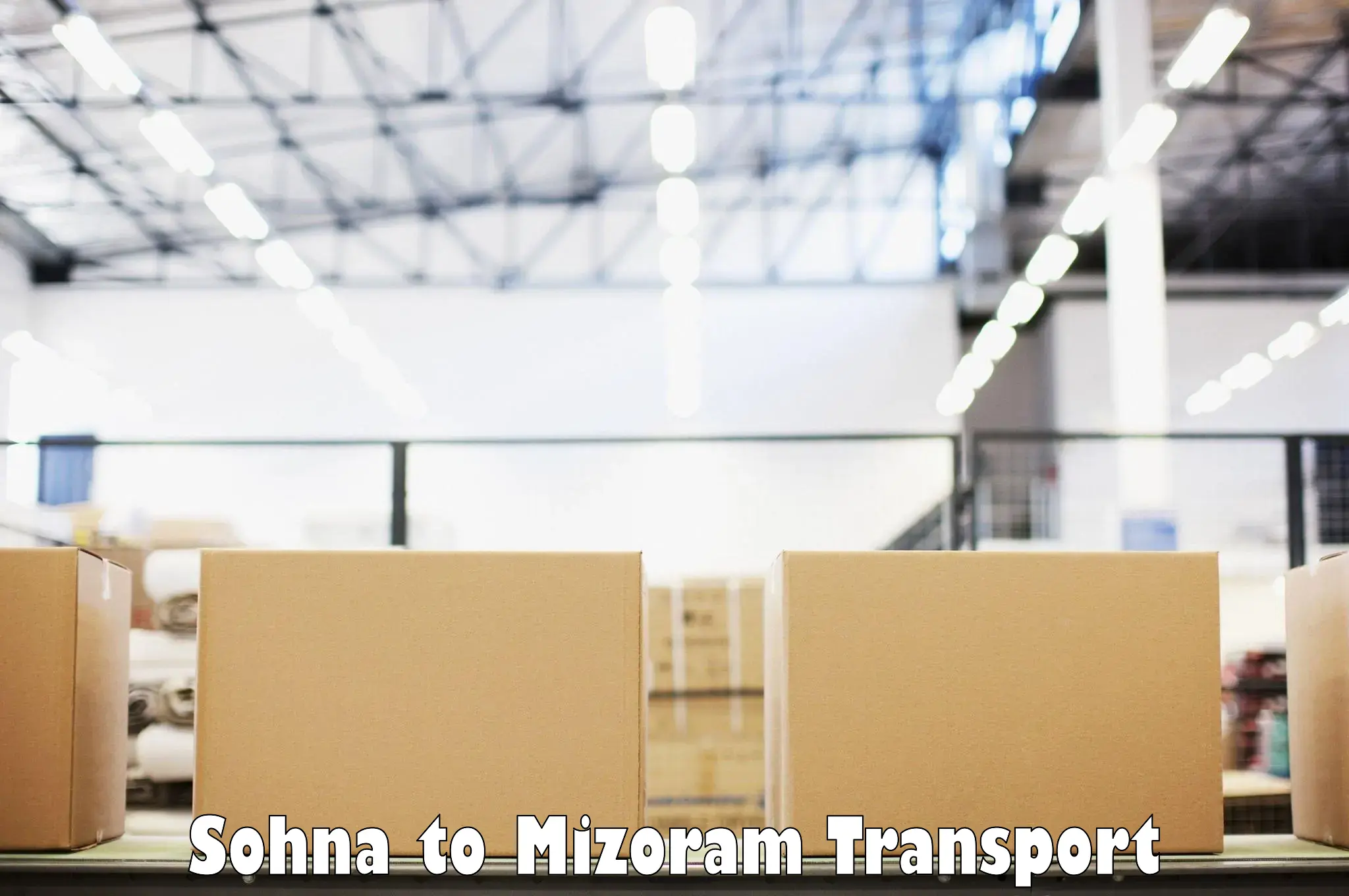 Land transport services in Sohna to Mizoram